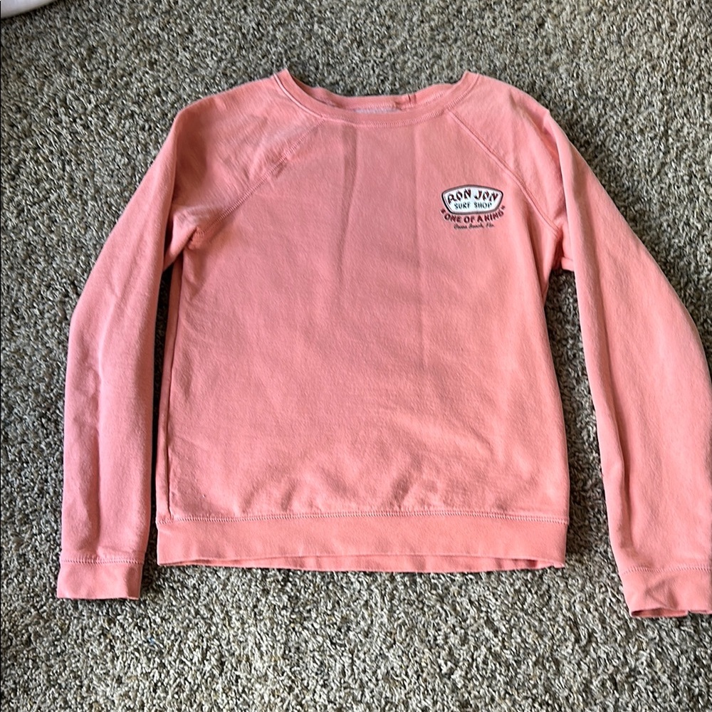 Run Jon Pink Long Sleeve Sweatshirt